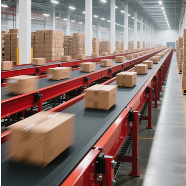 Sneaker warehouse order processing area